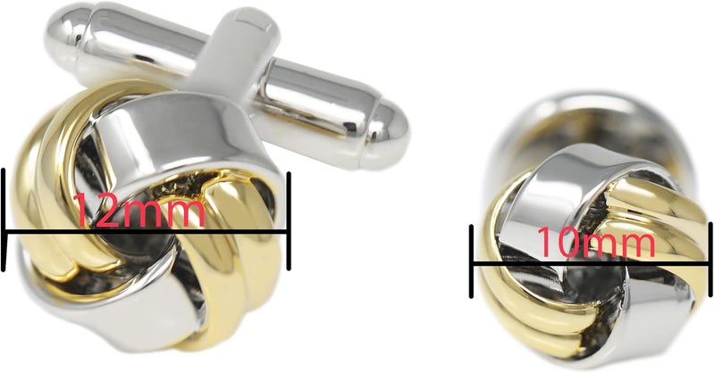 MENDEPOT Men Formal Wear Dress Shirt Cufflinks And Studs Set With Box Wedding Groom Groomsmen Gift - Image 4